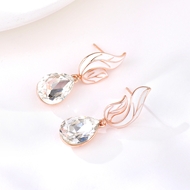 Picture of Most Popular Artificial Crystal Small Dangle Earrings