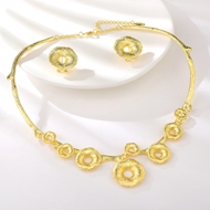 Show details for Recommended Gold Plated Medium 2 Piece Jewelry Set from Top Designer