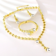 Show details for Dubai Big 3 Piece Jewelry Set with Speedy Delivery