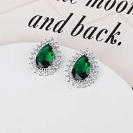 Picture of Copper or Brass Green Stud Earrings at Unbeatable Price