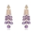 Picture of Filigree Big Purple Dangle Earrings