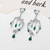 Picture of Low Cost Platinum Plated Cubic Zirconia Dangle Earrings with Low Cost