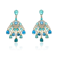 Picture of Best Cubic Zirconia Big Dangle Earrings