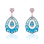 Show details for Copper or Brass Rose Gold Plated Dangle Earrings from Certified Factory
