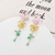 Picture of Featured Colorful Gold Plated Dangle Earrings with Full Guarantee