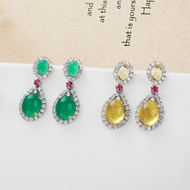 Picture of Luxury Yellow Dangle Earrings Online Only