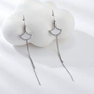 Show details for Purchase Platinum Plated Small Dangle Earrings with Wow Elements Show details for Purchase Platinum Plated Small Dangle Earrings with Wow Elements