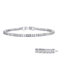 Picture of Impressive White Cubic Zirconia Fashion Bracelet with Low MOQ