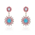 Picture of Big Cubic Zirconia Dangle Earrings with Speedy Delivery