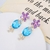 Picture of Trendy Purple Gold Plated Dangle Earrings with No-Risk Refund