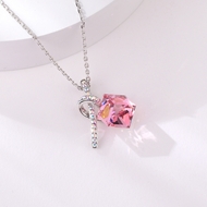 Show details for Best Swarovski Element Pink Pendant Necklace Show details for Best Swarovski Element Pink Pendant Necklace