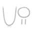 Show details for Need-Now White Big 3 Piece Jewelry Set from Editor Picks