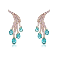 Picture of Famous Big Gold Plated Dangle Earrings