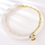 Show details for Charming White Medium Short Chain Necklace As a Gift