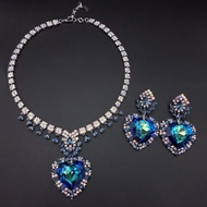 Show details for Hot Selling Blue Platinum Plated 2 Piece Jewelry Set with No-Risk Refund Show details for Hot Selling Blue Platinum Plated 2 Piece Jewelry Set with No-Risk Refund