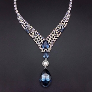 Show details for Nickel Free Blue Big Pendant Necklace with No-Risk Refund Show details for Nickel Free Blue Big Pendant Necklace with No-Risk Refund