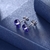 Picture of Charming Purple 925 Sterling Silver Stud Earrings