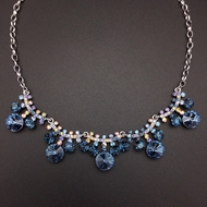 Show details for Shop Platinum Plated Blue Short Chain Necklace Best Price Show details for Shop Platinum Plated Blue Short Chain Necklace Best Price