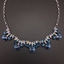 Show details for Shop Platinum Plated Blue Short Chain Necklace Best Price