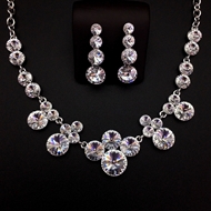 Show details for Zinc Alloy Swarovski Element 2 Piece Jewelry Set in Flattering Style Show details for Zinc Alloy Swarovski Element 2 Piece Jewelry Set in Flattering Style