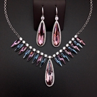 Show details for Wholesale Platinum Plated Swarovski Element 2 Piece Jewelry Set Online Show details for Wholesale Platinum Plated Swarovski Element 2 Piece Jewelry Set Online
