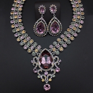 Show details for Bulk Platinum Plated Purple 2 Piece Jewelry Set Exclusive Online Show details for Bulk Platinum Plated Purple 2 Piece Jewelry Set Exclusive Online