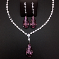 Show details for Big Purple 2 Piece Jewelry Set with Fast Shipping Show details for Big Purple 2 Piece Jewelry Set with Fast Shipping