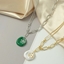 Show details for Best Enamel White Short Chain Necklace