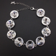 Show details for Staple Swarovski Element White Fashion Bracelet Show details for Staple Swarovski Element White Fashion Bracelet