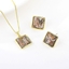 Show details for Nice Small Gold Plated 2 Piece Jewelry Set