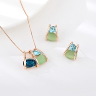 Picture of Zinc Alloy Gold Plated 2 Piece Jewelry Set Factory Direct Supply