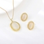 Show details for Buy Gold Plated Classic 2 Piece Jewelry Set with Wow Elements