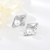 Picture of Famous Medium White Stud Earrings