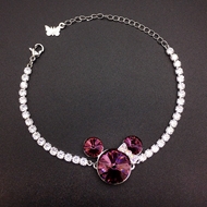 Show details for Small Purple Fashion Bracelet with Beautiful Craftmanship Show details for Small Purple Fashion Bracelet with Beautiful Craftmanship