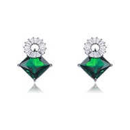 Picture of Recommended Green Cubic Zirconia Dangle Earrings from Top Designer