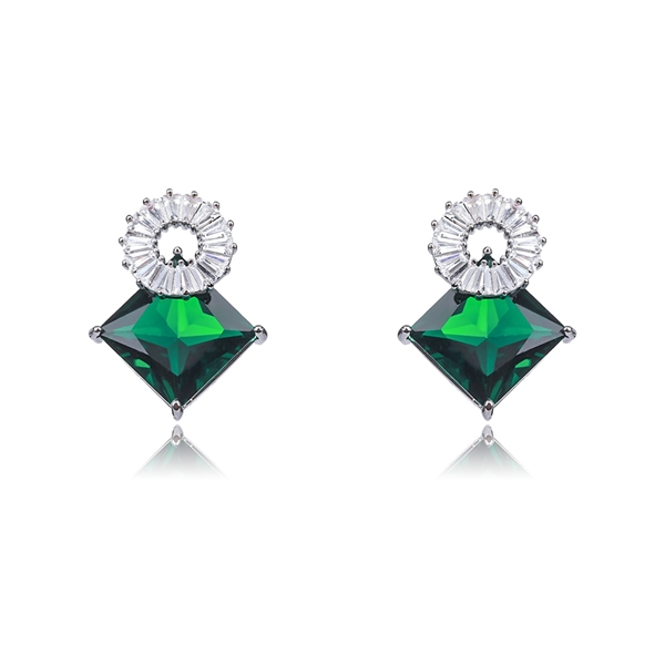 Picture of Recommended Green Cubic Zirconia Dangle Earrings from Top Designer