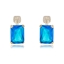 Show details for Distinctive Blue Gold Plated Dangle Earrings with Low MOQ