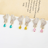 Picture of Trendy Gold Plated Big Dangle Earrings with No-Risk Refund