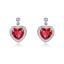 Show details for Need-Now Red Cubic Zirconia Dangle Earrings Exclusive Online