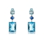 Show details for Luxury Platinum Plated Dangle Earrings of Original Design