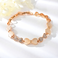 Show details for Stylish Small Rose Gold Plated Fashion Bracelet Show details for Stylish Small Rose Gold Plated Fashion Bracelet