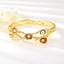 Show details for Multi-tone Plated Zinc Alloy Fashion Bangle As a Gift