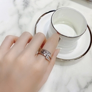 Picture of Stylish Small Platinum Plated Adjustable Ring