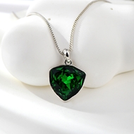 Show details for Amazing Swarovski Element Green Pendant Necklace Show details for Amazing Swarovski Element Green Pendant Necklace
