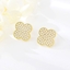 Show details for Sparkly Medium White Stud Earrings