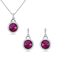 Picture of Zinc Alloy Artificial Crystal 2 Piece Jewelry Set for Her