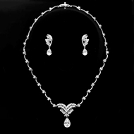 Show details for Bling Big White 2 Piece Jewelry Set Show details for Bling Big White 2 Piece Jewelry Set