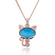 Picture of Hypoallergenic Rose Gold Plated Zinc Alloy Pendant Necklace with 3~7 Day Delivery