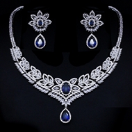 Show details for Popular Cubic Zirconia Copper or Brass 2 Piece Jewelry Set Show details for Popular Cubic Zirconia Copper or Brass 2 Piece Jewelry Set