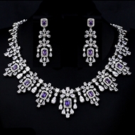 Show details for Copper or Brass Cubic Zirconia 2 Piece Jewelry Set with Full Guarantee Show details for Copper or Brass Cubic Zirconia 2 Piece Jewelry Set with Full Guarantee